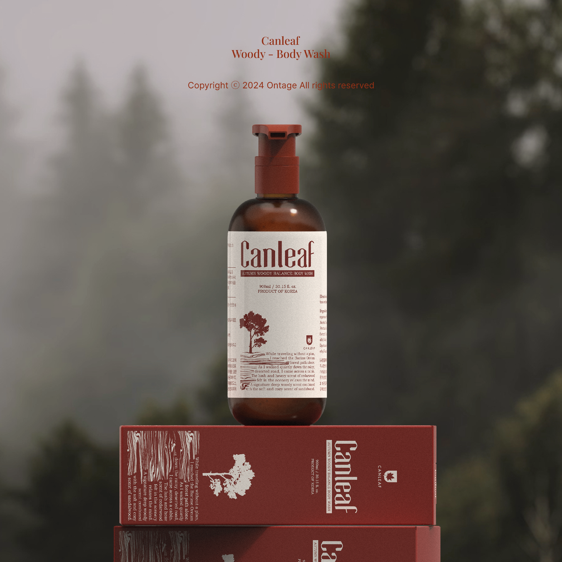 Canleaf Balance Body Wash Packaging Design